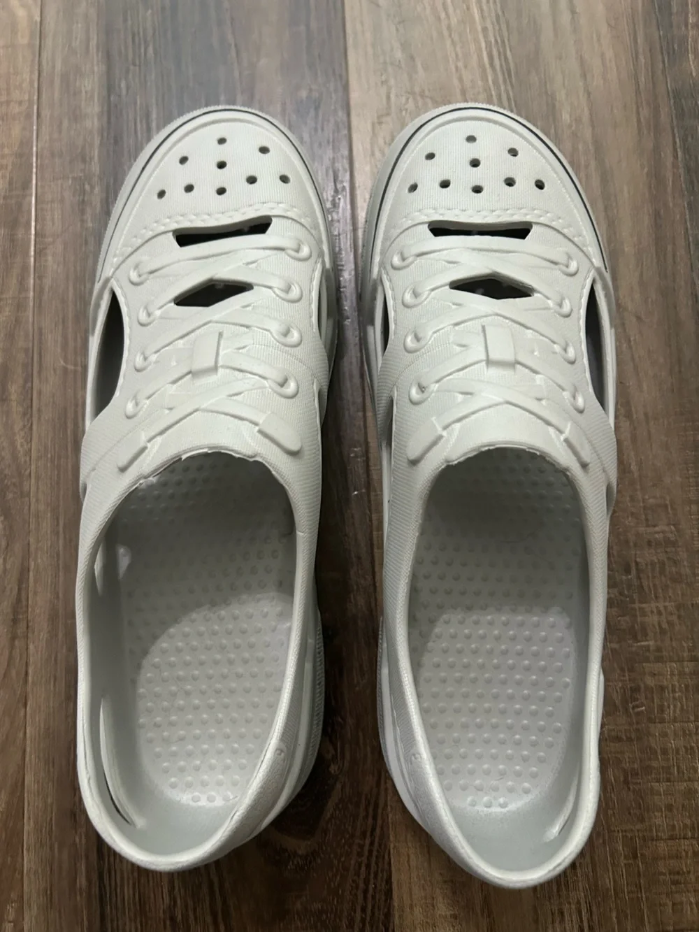 Watershoe lightweight swim or boat shoes rubber gray unisex men 8.5 womens 10